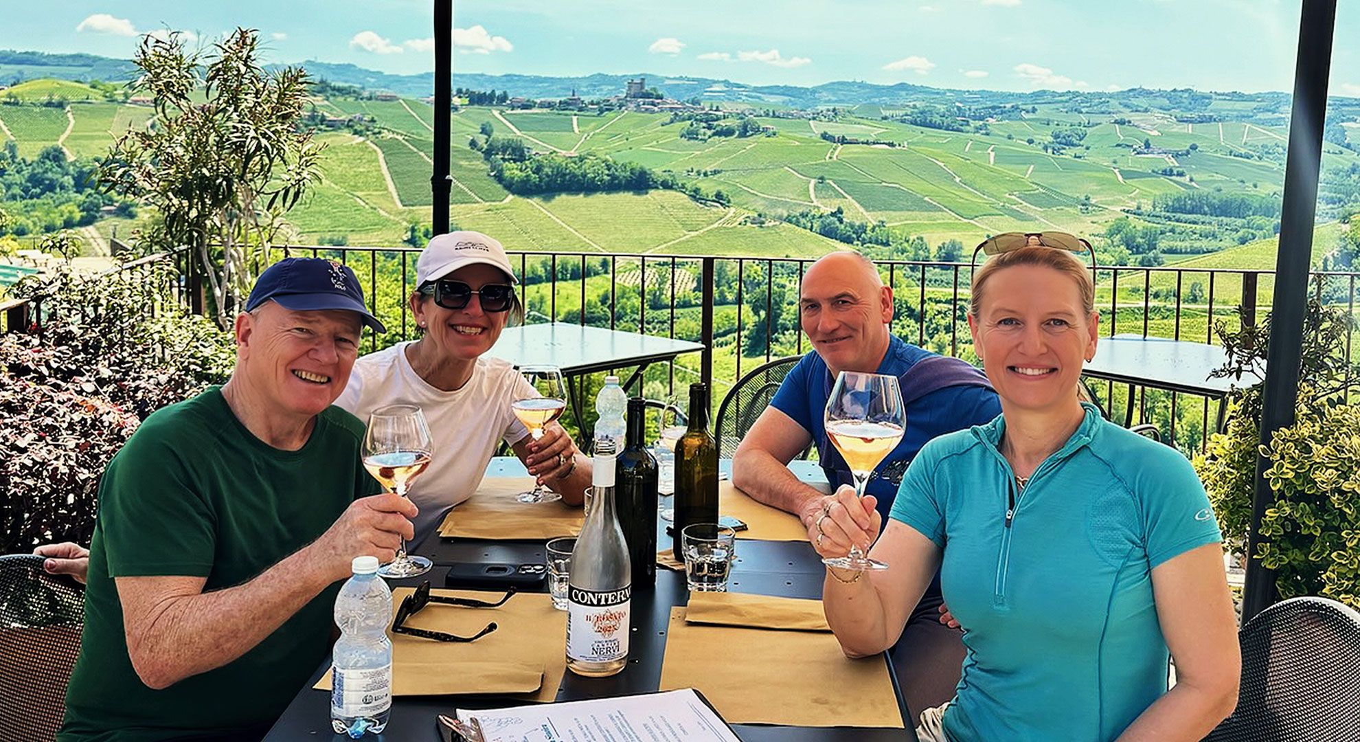 Wine tasting in the Langhe hills of Piemonte